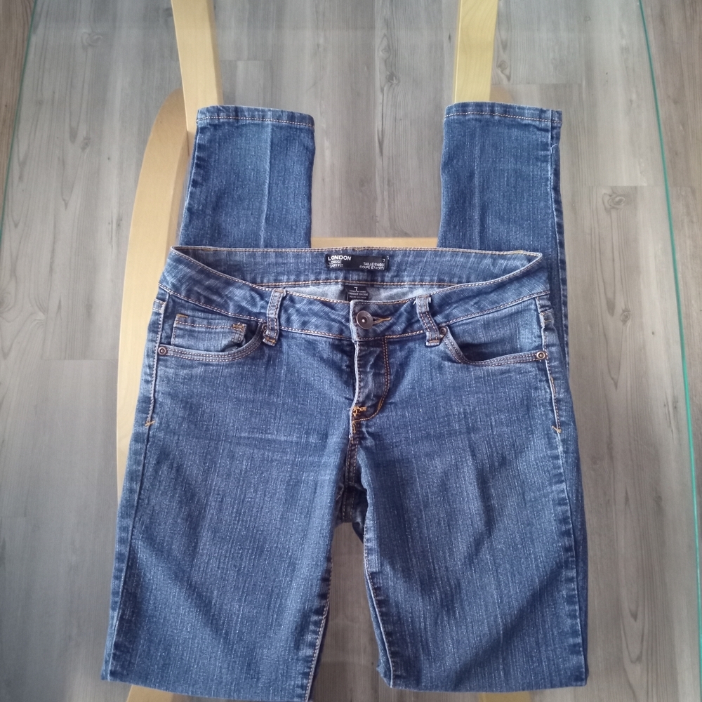 LONDONJEAN Women's Skinny Blue Jeans